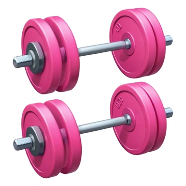 pink barbell sticker