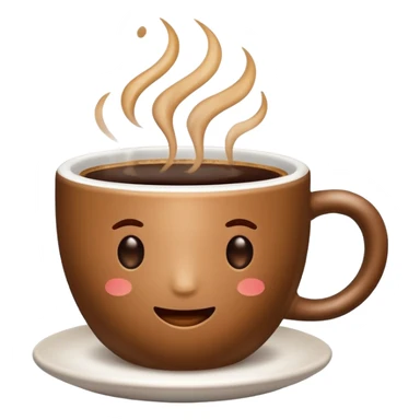 emoji for cup coffee has one object sticker