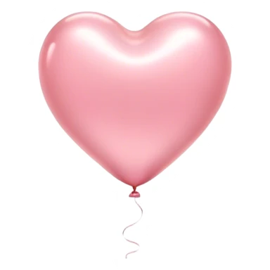 Cinematic tiny floating heart balloon, glossy and round, warm pink hues, slightly transparent with a soft glow, delicate string gently swaying, dreamy and adorable. sticker