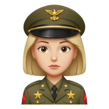 USA army girl sticker