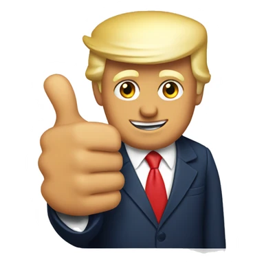 Donald Trump thumbs up sticker