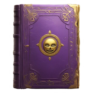 magical purple book sticker