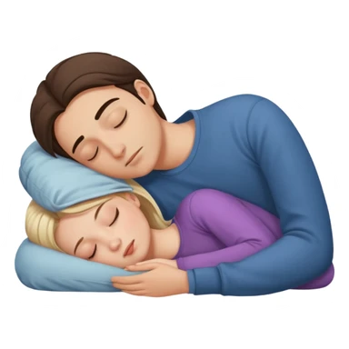 a naked girl and guy sleeping sticker