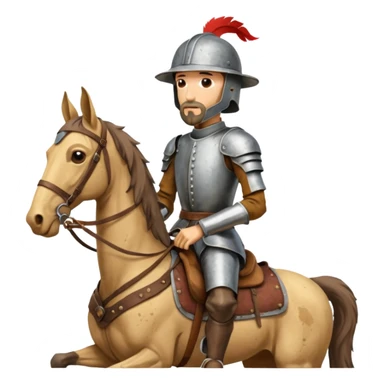 Don Quixote on his horse Rocinante sticker