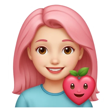 una niña enamorada  sticker