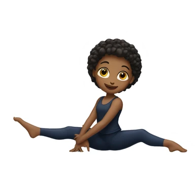A girl doing the splits  sticker