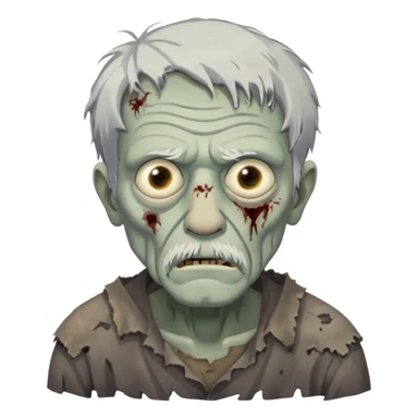 greek ancient zombie old man sticker