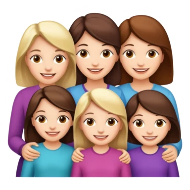 As meninas do celso são 5 : 2 filhas e 3 netas sticker