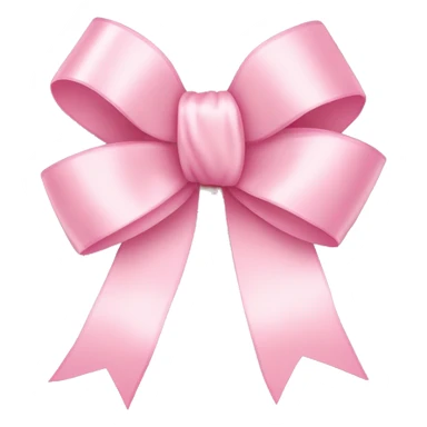 light pink ribbon bow sticker