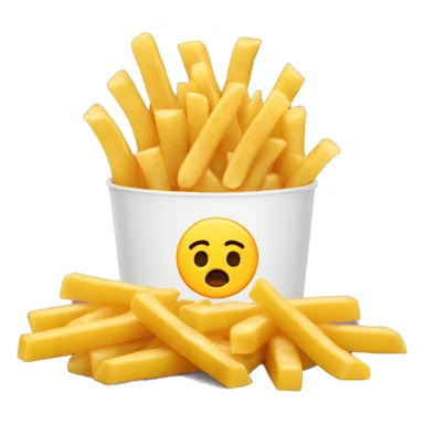 mac and cheese with fries sticker