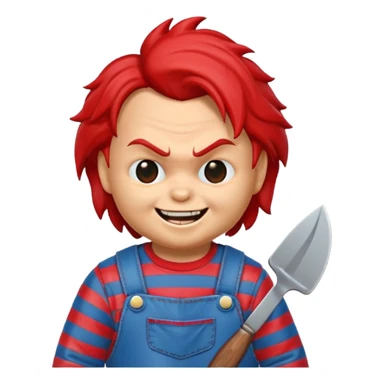 Un emojin de chuky sticker