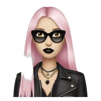 Goth victoria secret model gucci sticker