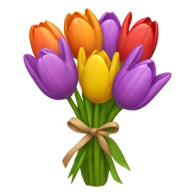 tulips bouquet sticker