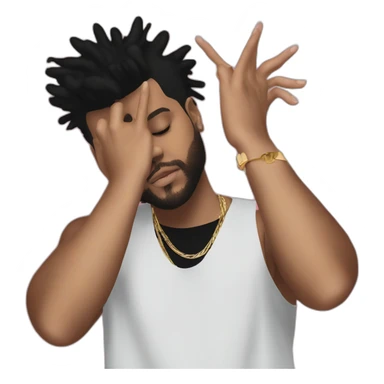 after hours the weeknd making xo with hands sticker