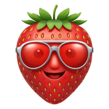 Fruit with Sunglasses, strawberry sticker