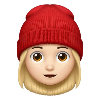 red beanie sticker