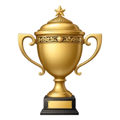 winter holiday theme trophy sticker