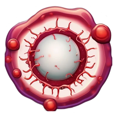Blood cell sticker