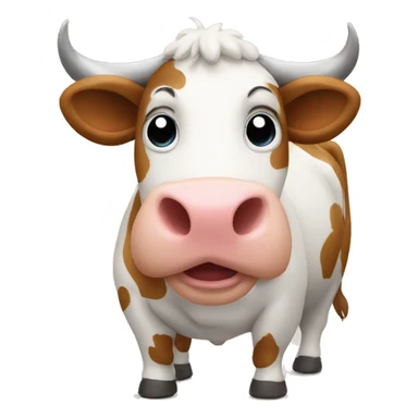 Cow with a big Bell  sticker