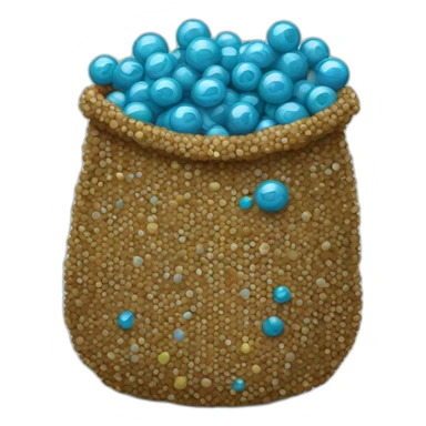 Bag of beads sticker
