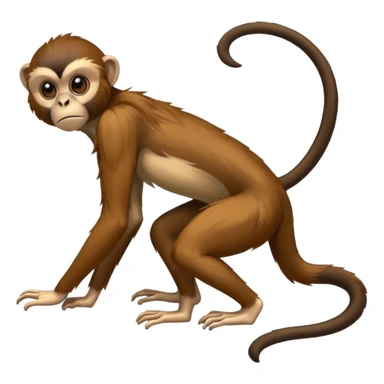 Spider monkey sticker