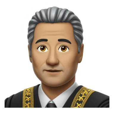 kazakhstan judge photorealistic sticker