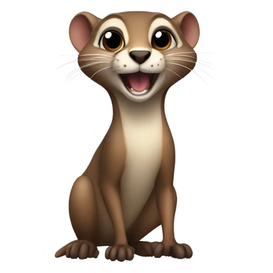 Weasel being sneaky sticker