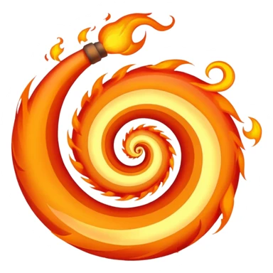 love spiral and fire sticker