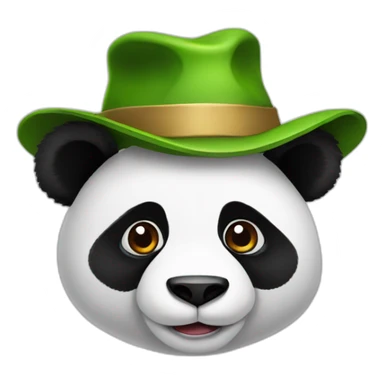 Panda whit a hat  sticker