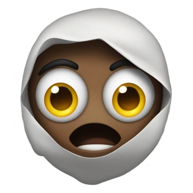 Eyes popping out of head in surprise sticker