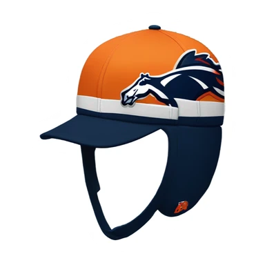 Broncos hat sticker