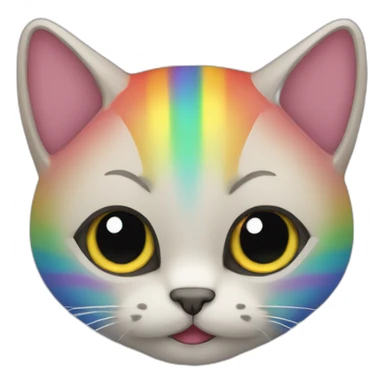 Gato arcoiris  sticker
