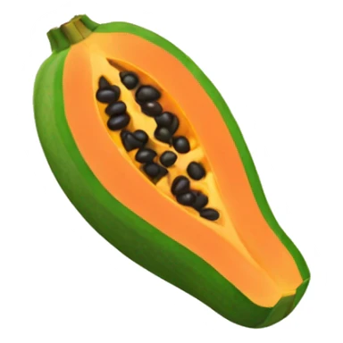Papaya emoji sticker