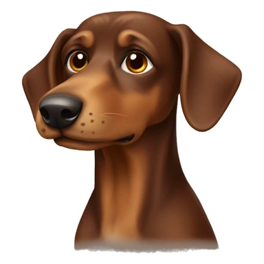 A brown wachtelhund sticker