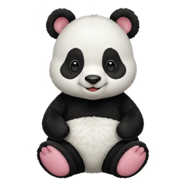 Winnie the Pooh in a panda outfit  sticker