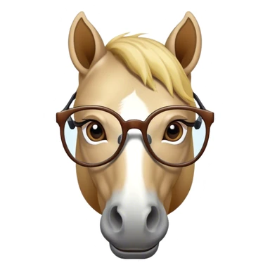 horse wearing glasses sticker
