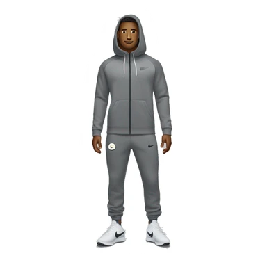 a man in a nike tech fleece suit sticker