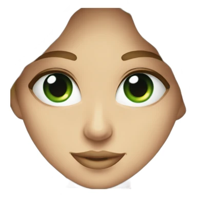 Anastasiia with with mix of green and blue eyes with headphones sticker