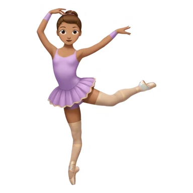 Ballet dancer in over the knee socks and brown hair sticker