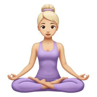 yoga girl sticker