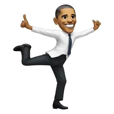 Obama qui danse sticker