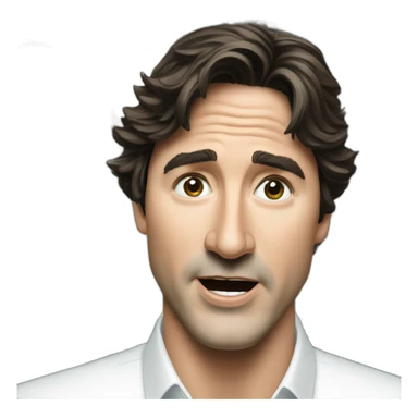 justin trudeau money surprised sticker