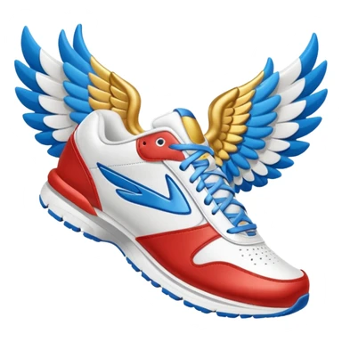 Brooks running sneakers with wings on them sticker