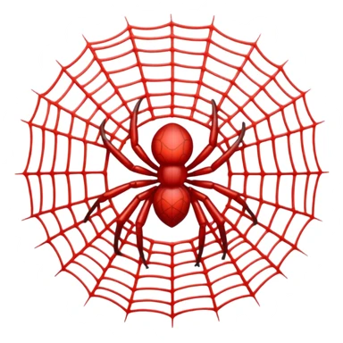 red spider web sticker