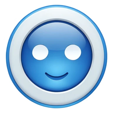 blue enter button sticker