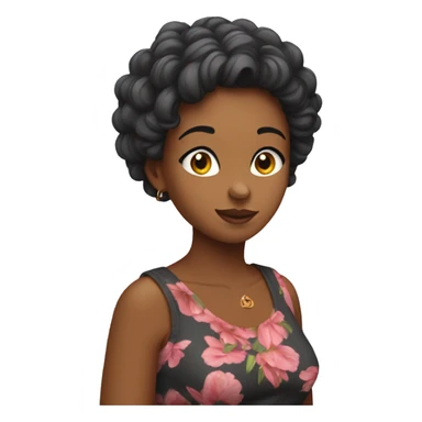 Uma mulher a comer pipocas sticker