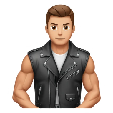 A biker with muscles  sticker