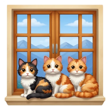 Cats on Windowsills sticker