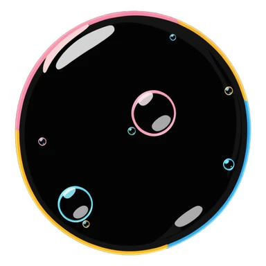 colorful soap bubbles sticker