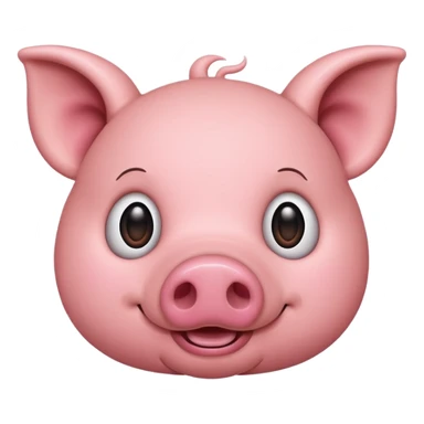 PIG face sticker